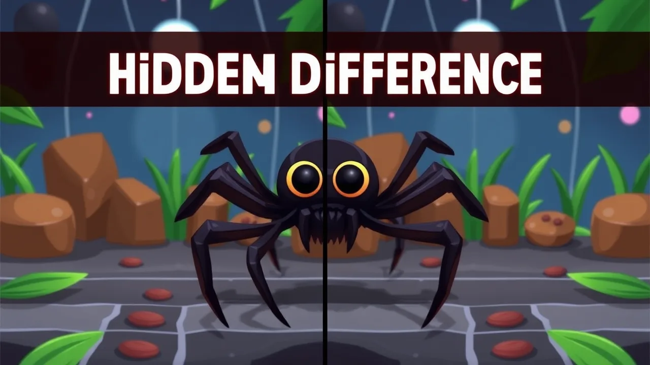 Spot the Hidden Differences in Spider Hidden Difference image