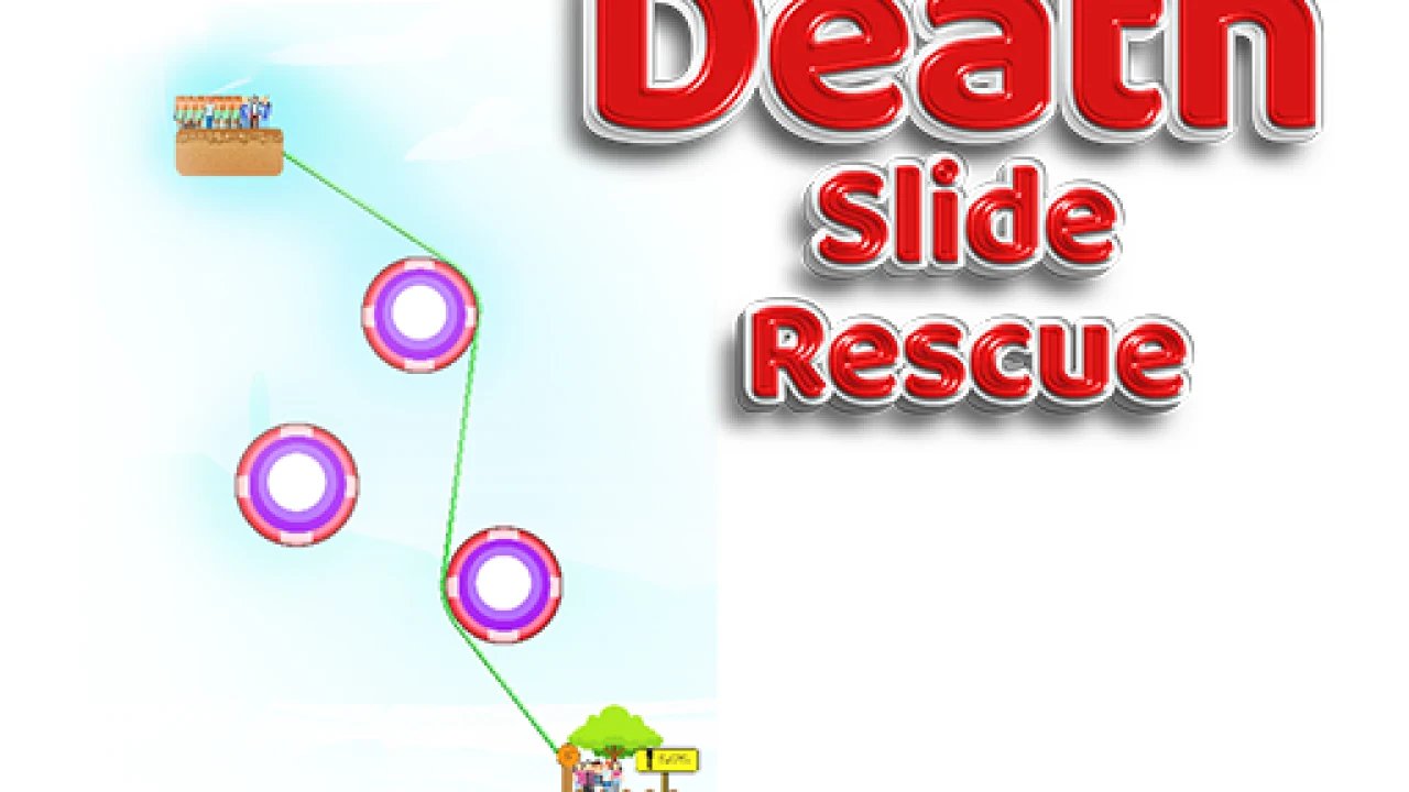Solve Puzzles and Save the Day in Death Slide Rescue image