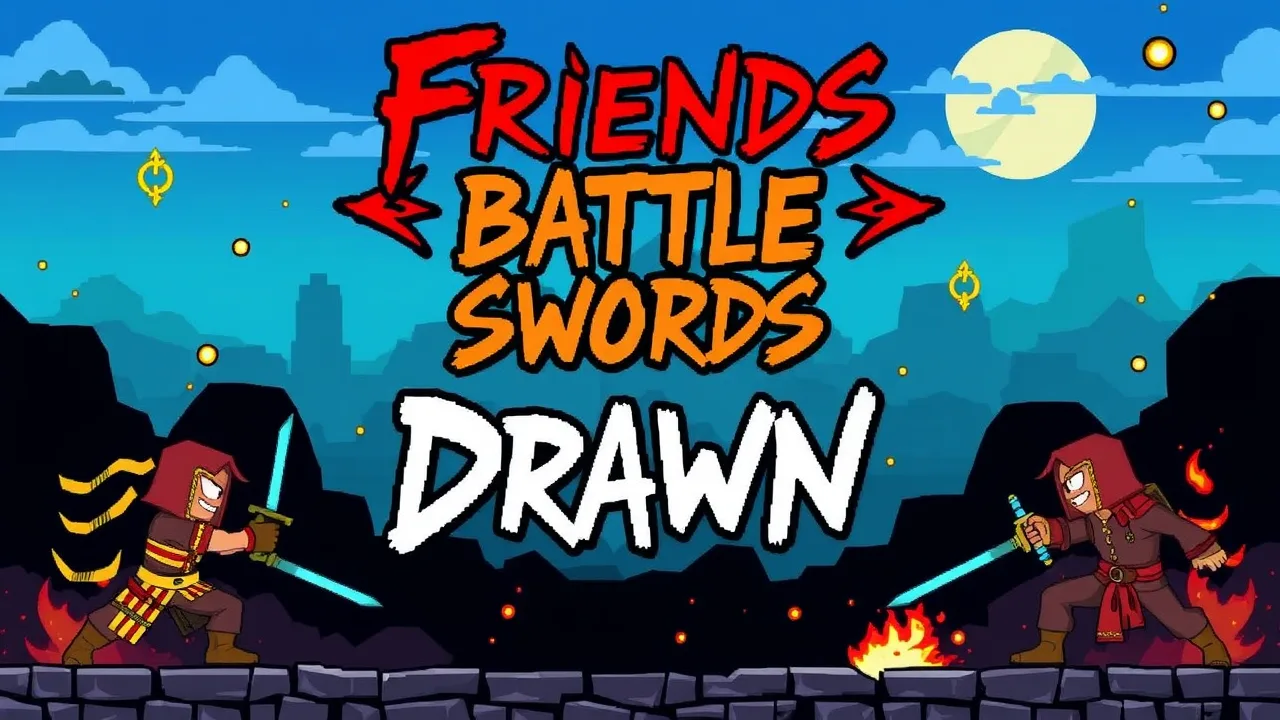 Play Friends Battle Swords Drawn Online image