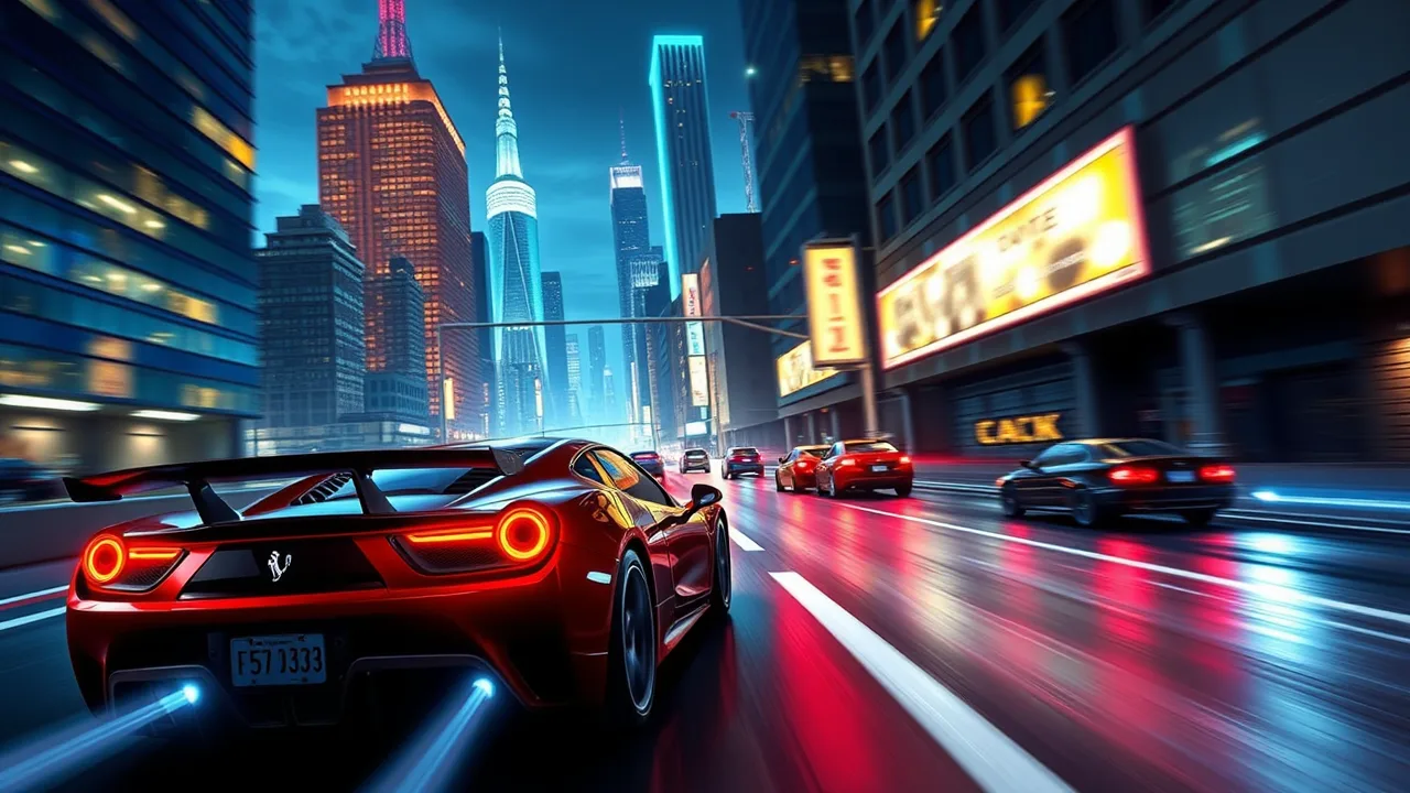 Night City Racing in Crazy City Race image