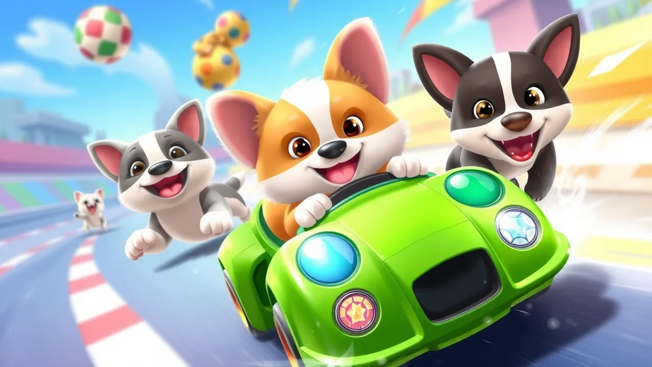 A Fun Racing Adventure with My Pets image