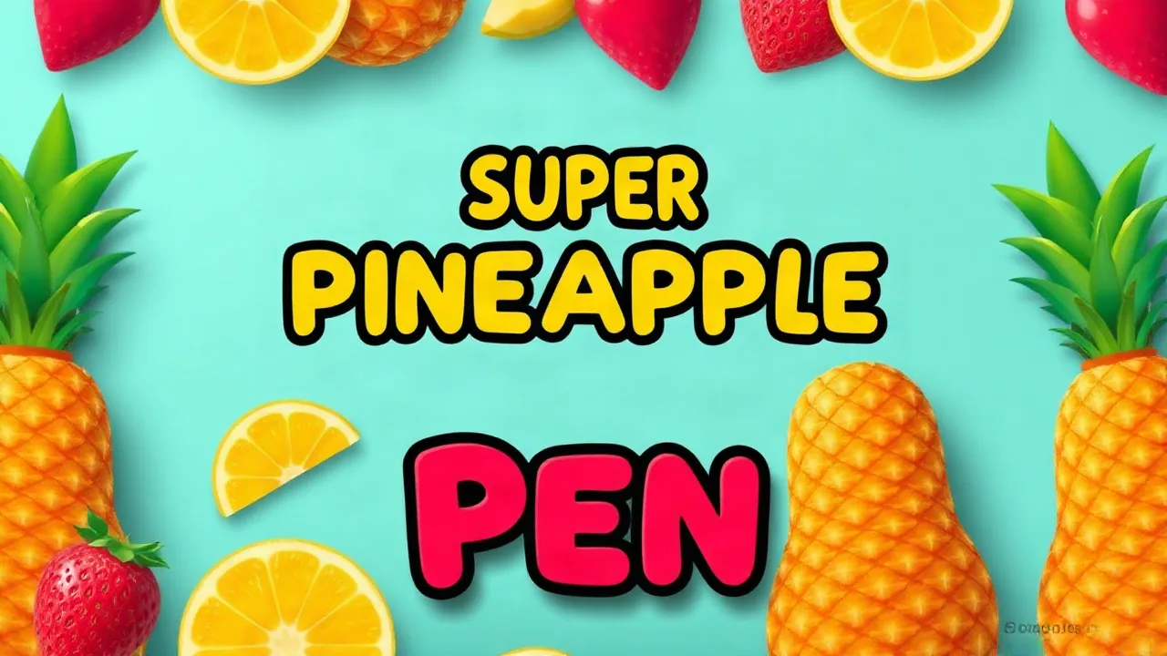 Play Super Pineapple Pen and Test Your Fruity Skills image