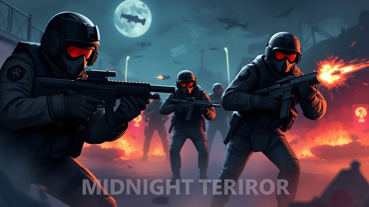 Unleash Midnight Terror with Idle Swat Terrorist Game image