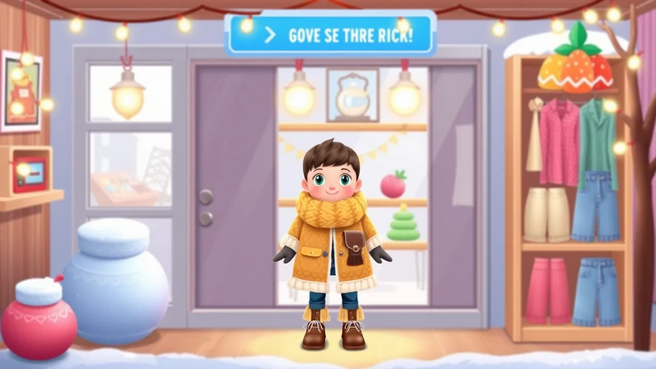 My Winter Knit Fashion: Cozy Puzzle Style image