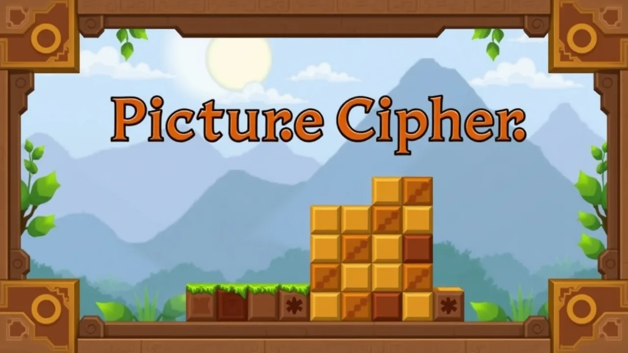 Sword-Themed Educational Puzzle Fun in PictureCipher image