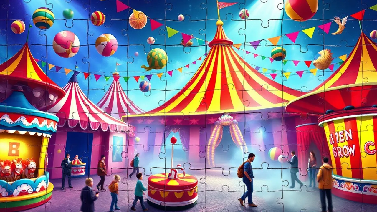 Solving the Puzzles in Digital Circus JigSaw image