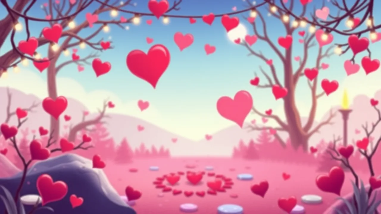 Find the Hidden Hearts in Valentine Hidden Heart image