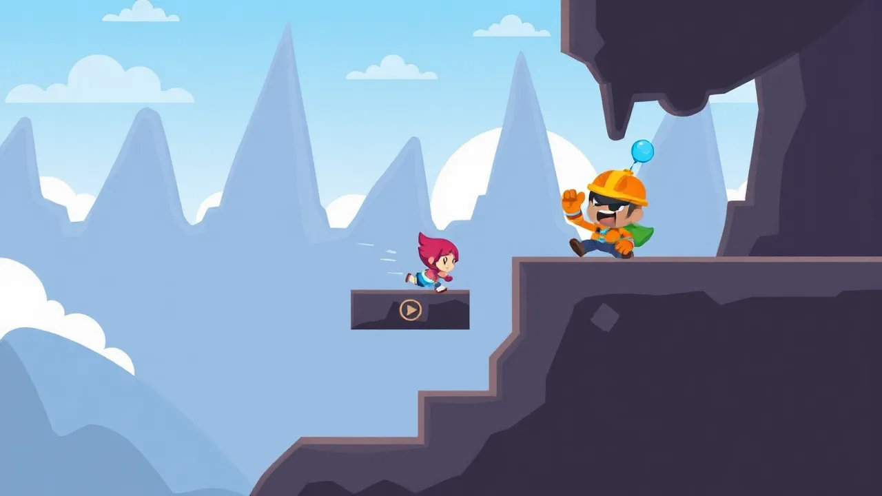Slide and Fall Review A Fun Endless Arcade Platformer image
