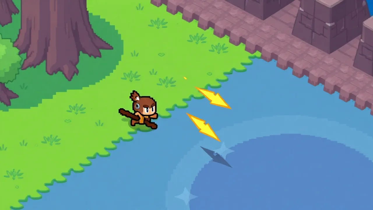 Pixel Action Awaits in NoobLox vs Garten 2 Player image