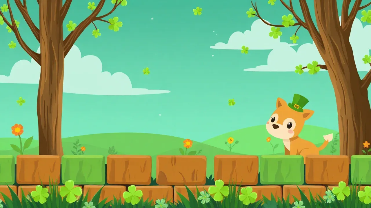 Solve Puzzles in St Patricks Happy Animals image
