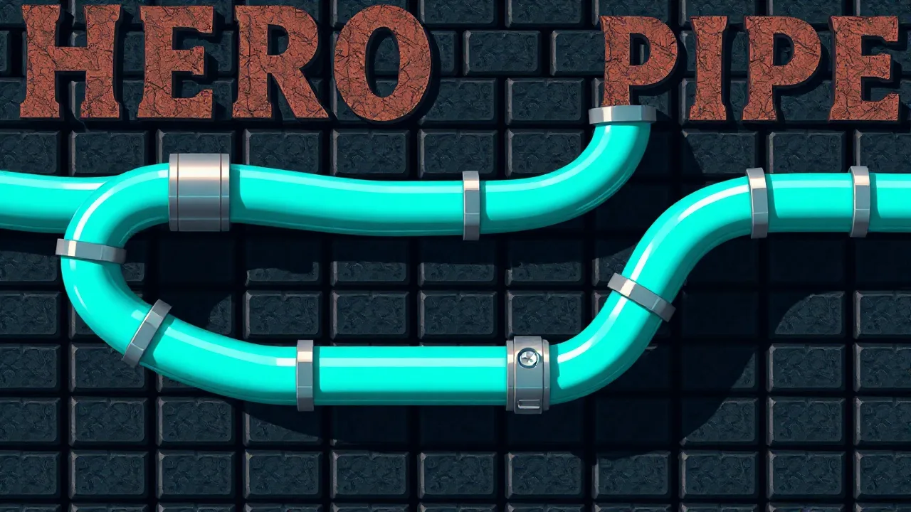 Hero Pipe: A Superhero Puzzle Challenge for Android image