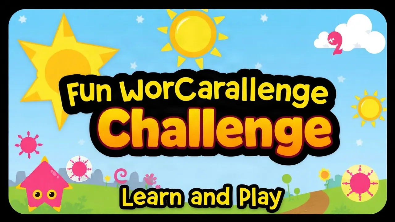 Fun Word Challenge Game for Kids: Learn and Play image