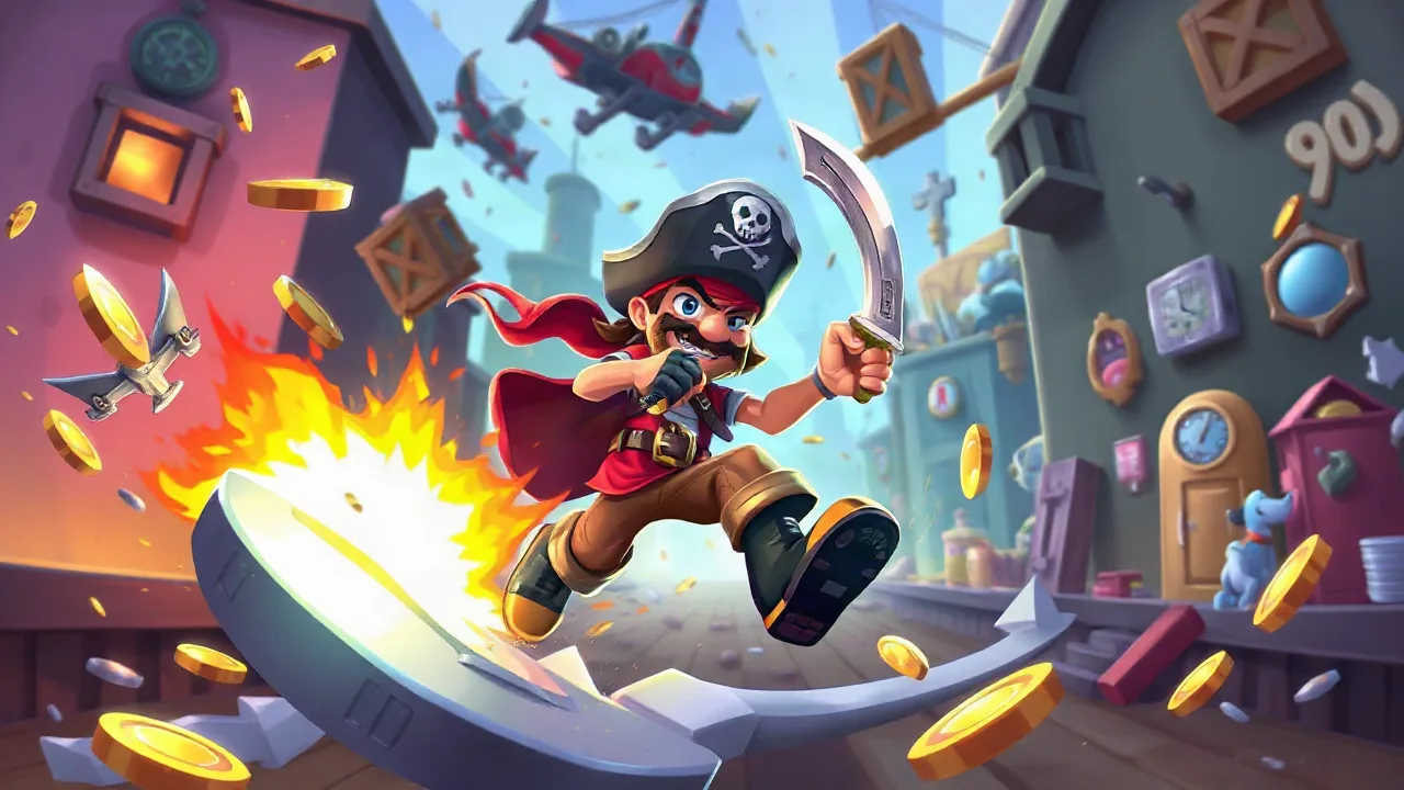 Dash Through the Trash in This Addictive Pirate Runner image