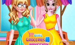 Girl Groceries Shopping