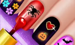 Glow Halloween Nails - Polish Color