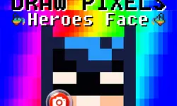 Draw Pixels Heroes Face