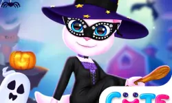 Cat Girl Halloween Preparation