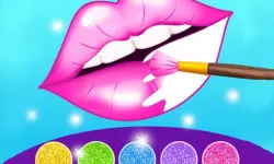 Glitter Lips Coloring Game