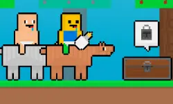 Baby Noob vs Baby Obby Horse