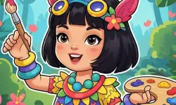 Jungle Girl: Coloring Pages