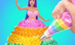 Icing On Doll Cake - Creative Bakery